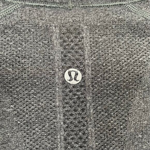 Lululemon Swiftly Tech Long Sleeve Crew Shirt Heathered Black Gray Hip Length 2 - Picture 14 of 16